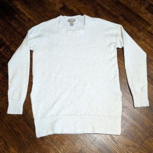 Loft Oversized White Sweater XS